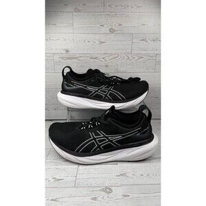 Asics Gel Nimbus 25 Men's 12.5 Max Cushion Black Silver Running Shoes #369